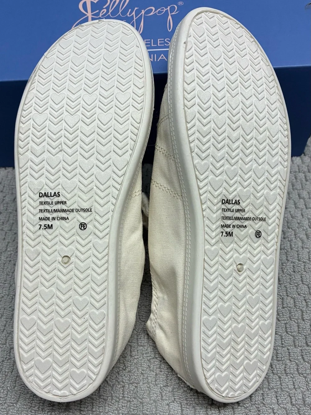 Jellypop Slip-On Canvas Sneakers in Off-White